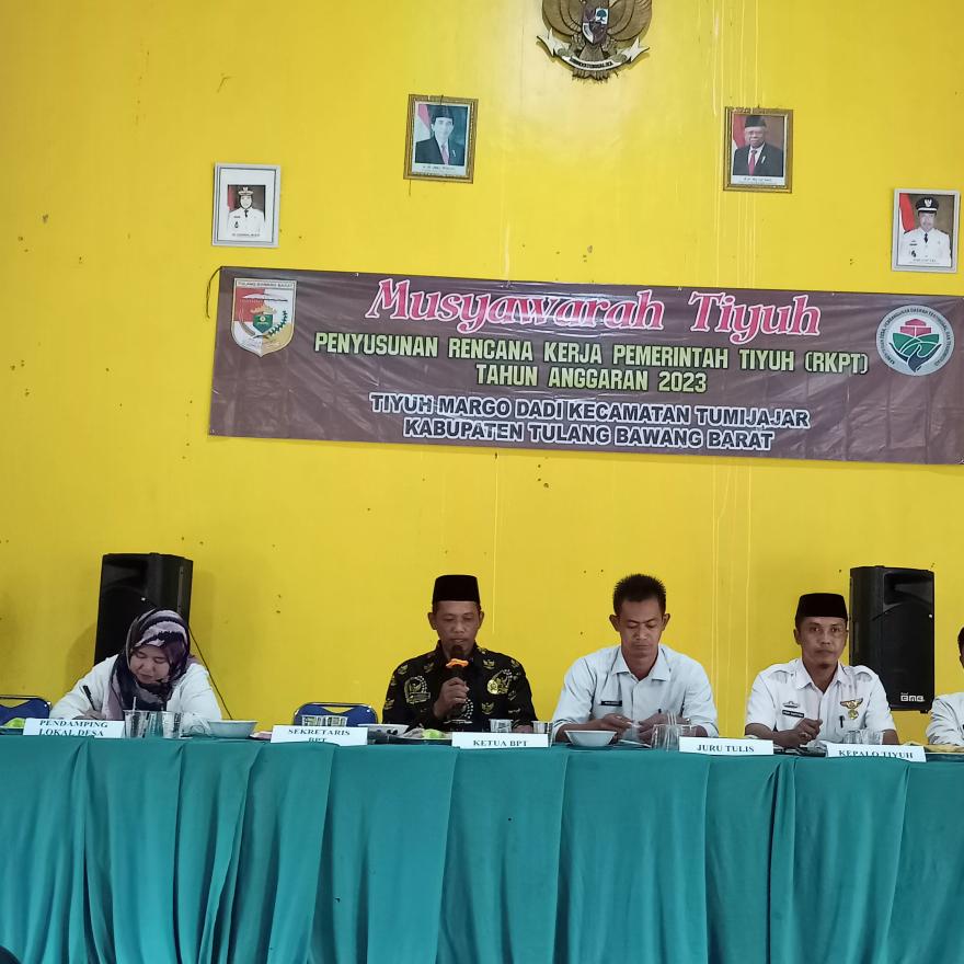 Musyawarah Rencana Kerja Pemerintahan Tiyuh (RKPT) Tahun 2023