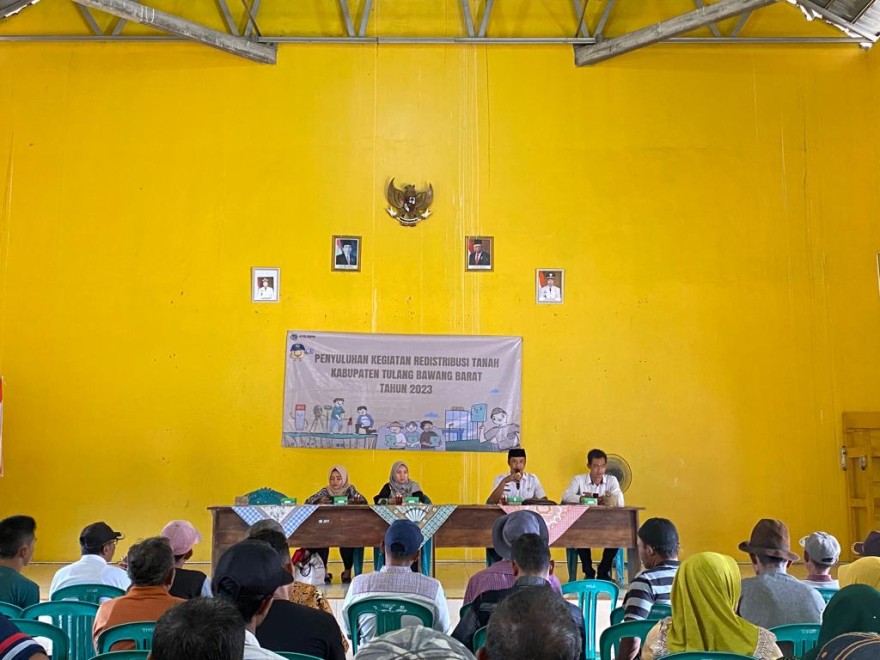 Kepalo Tiyuh Hadir dalam Musyawarah Penyuluhan Kegiatan Retribusi Penyuluhan Tanah